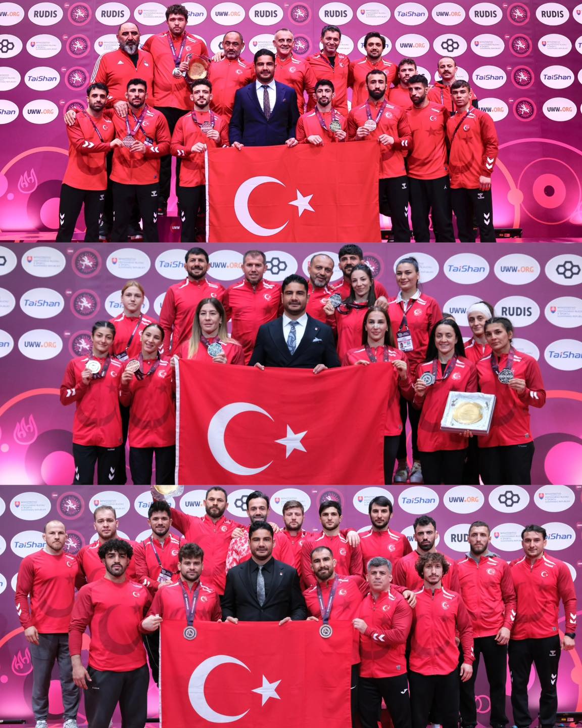 TÜRKİYE, AVRUPA ŞAMPİYONASINI 3 KATEGORİDE 3 KUPAYLA TAMAMLADI.