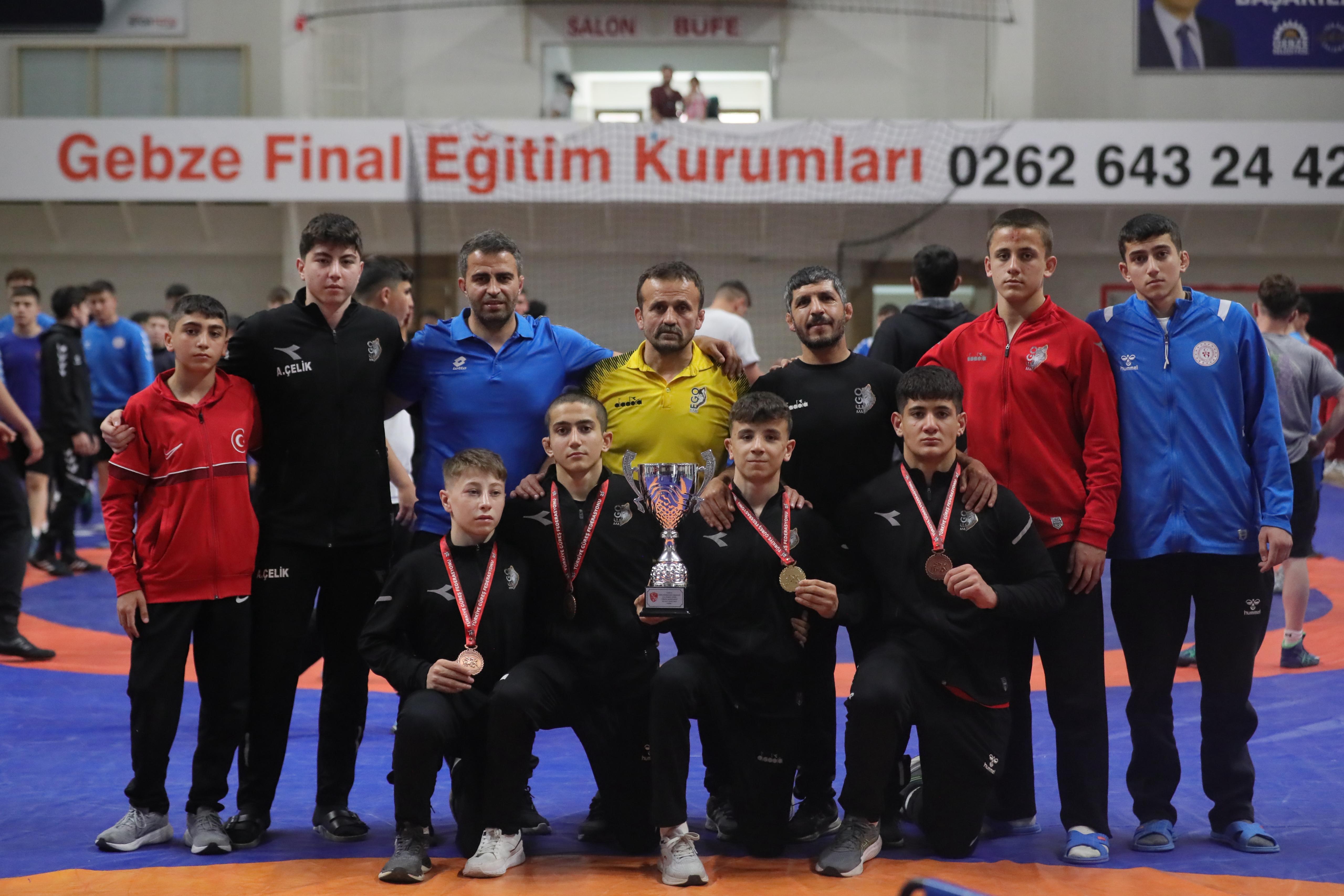 U15 Serbest Güreş Türkiye Şampiyonası Sona Erdi